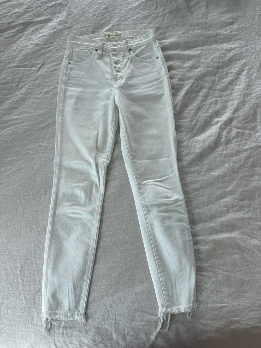 Madewell White Skinny High-Rise Jeans